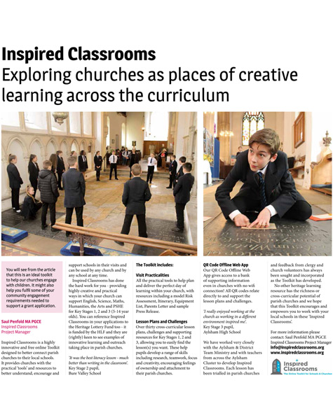 Inspired Classrooms - The Magazine (Diocese of Norwich) 24th July 2018